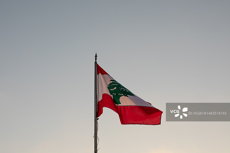 贝鲁特和黎巴嫩国旗图片素材