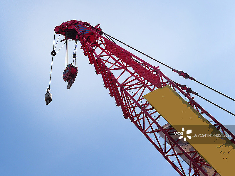 汽车起重机滑轮图片素材