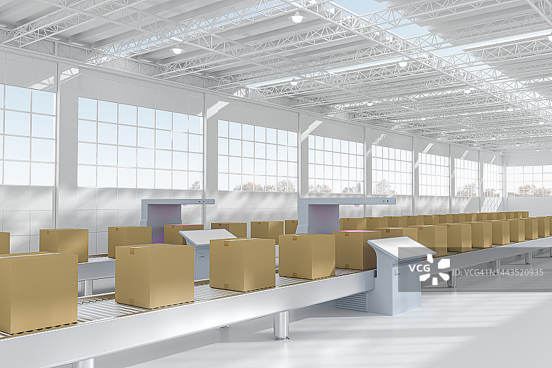 货物配送仓库场景图片素材