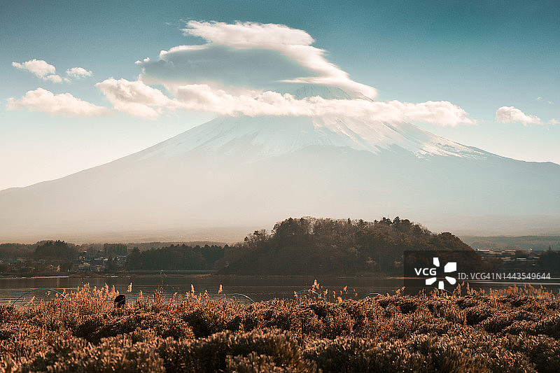 日本富士山景色图片素材