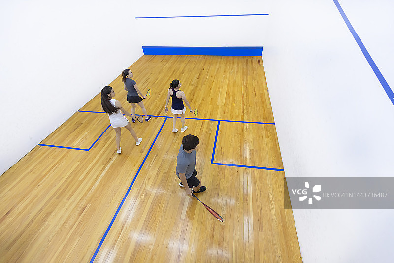 壁球训练航拍景色图片素材