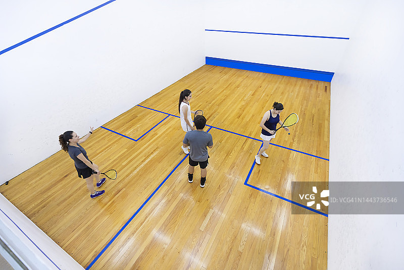 壁球训练航拍景色图片素材
