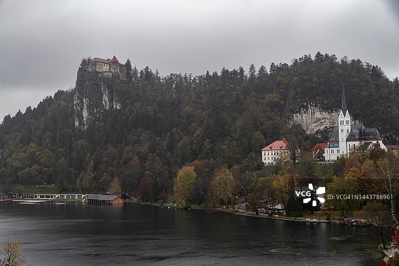 斯洛文尼亚布莱德镇和城堡图片素材