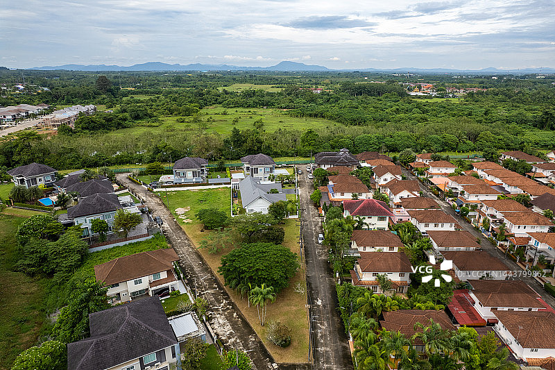 住宅区航拍图片素材