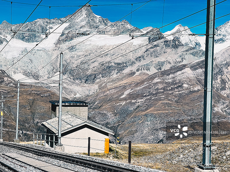 采尔马特戈尔内格拉特观景点马特宏峰铁路，瑞士图片素材