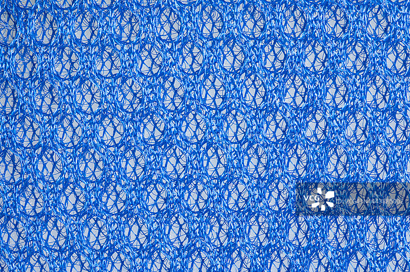 高分辨率蓝色羊毛编织面料纹理图片素材