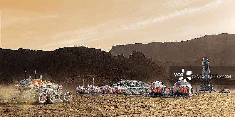 火星基地图片素材