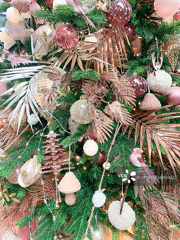 圣诞树特写图片素材