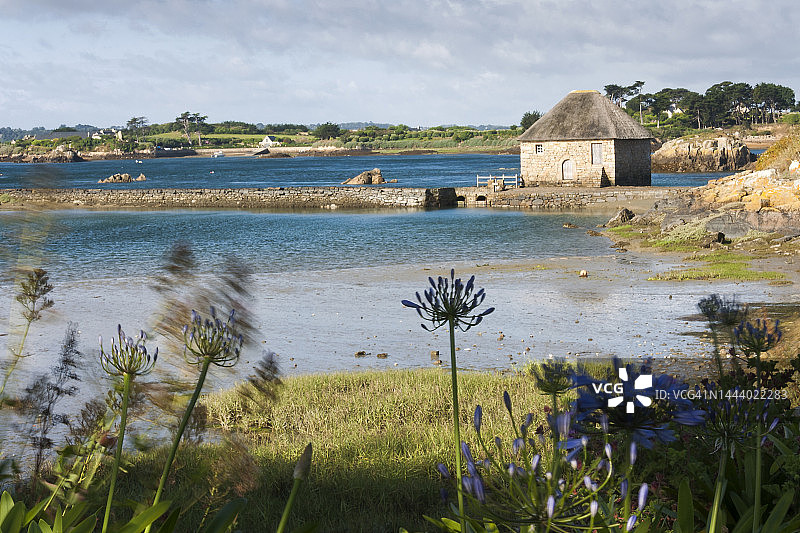 格鲁瓦岛的比尔洛潮汐磨坊图片素材