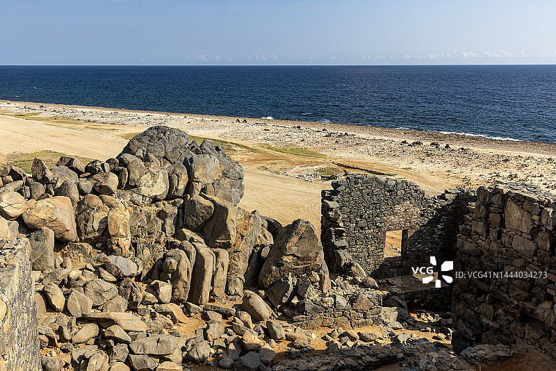阿鲁巴的布希里巴纳金矿遗址图片素材