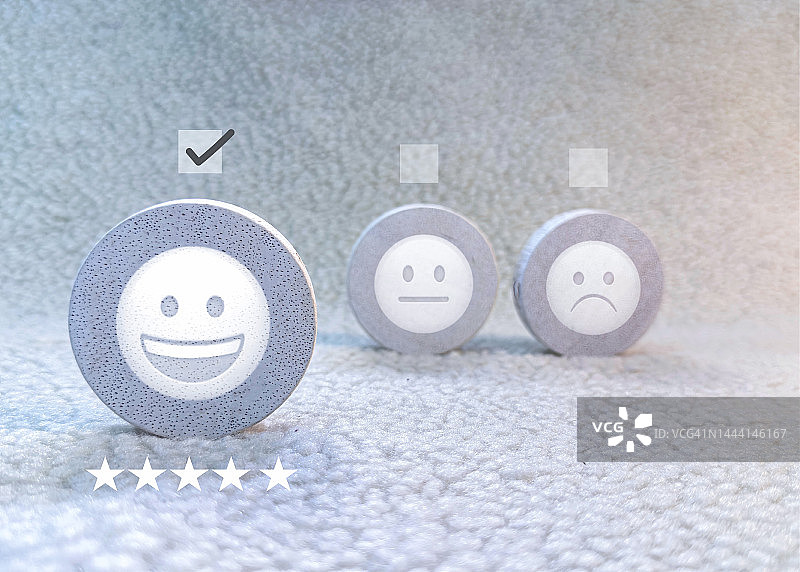 评价等级满意度概念客户体验概念图片素材