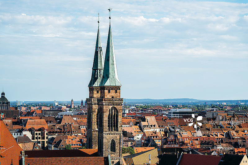 德国巴伐利亚州纽伦堡城市天际线景色图片素材