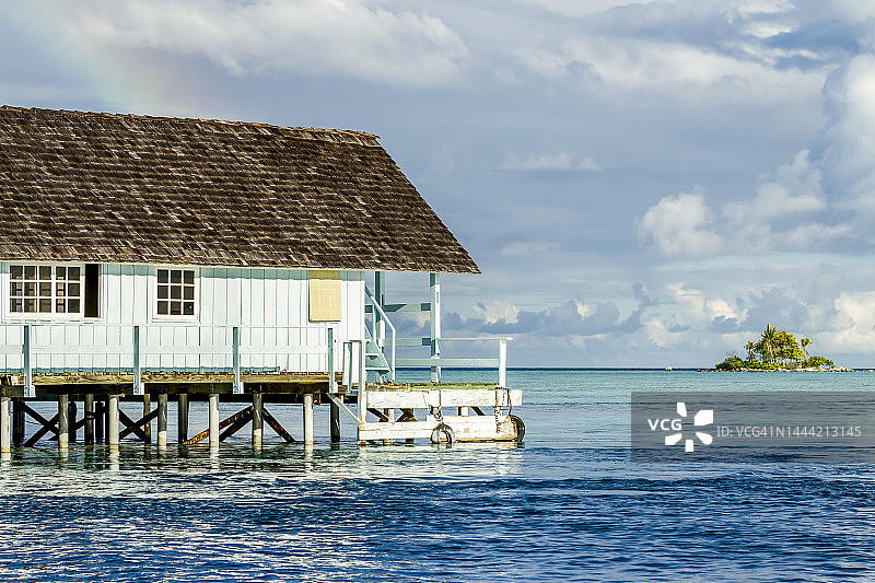 兰吉罗阿环礁图片素材