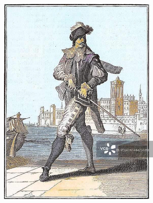 西班牙士兵肖像图片素材