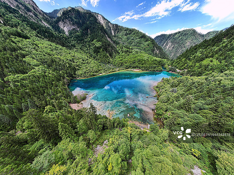 九寨沟五花海图片素材
