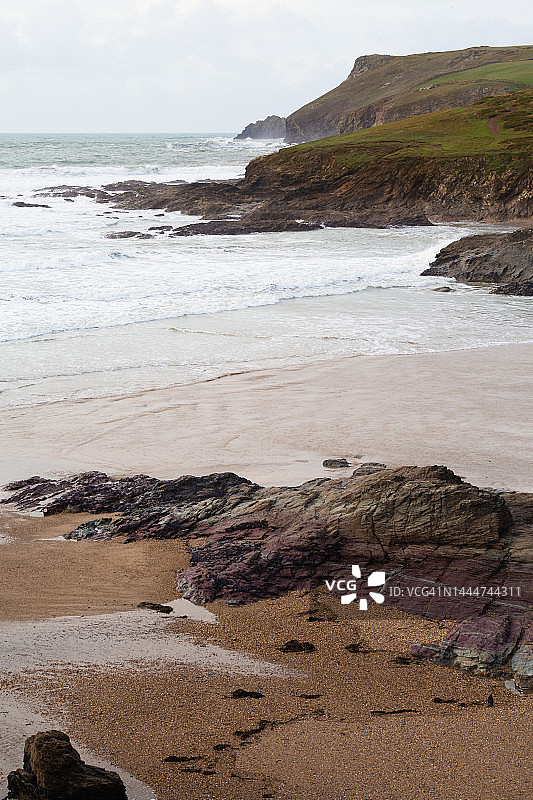 波尔泽斯海滩的海岸线景色图片素材