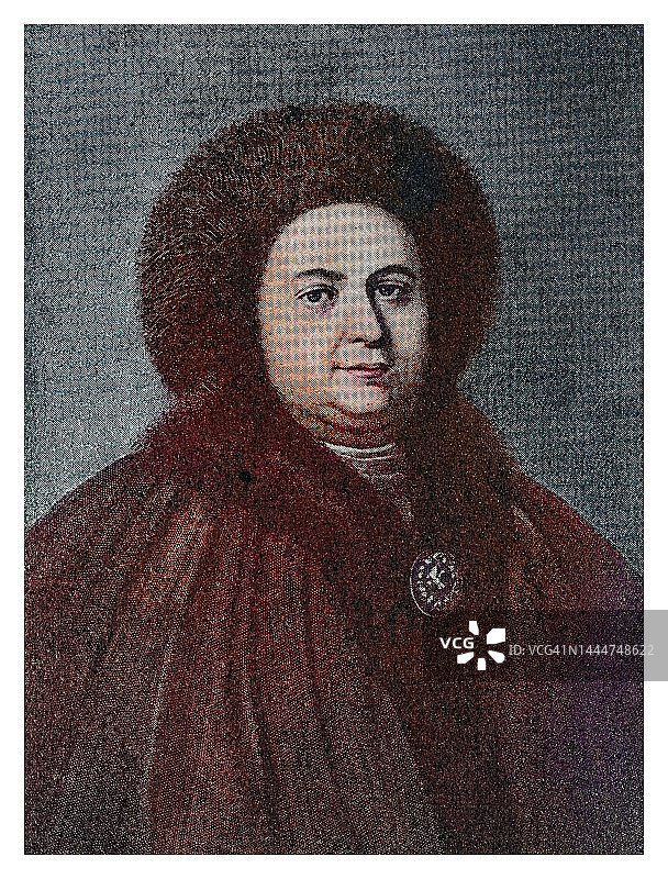 Eudoxia Fyodorovna Lopukhina(1669-1731)俄罗斯沙皇，彼得一世的第一任妻子，也是俄罗斯君主的最后一位俄罗斯裔非外籍妻子图片素材