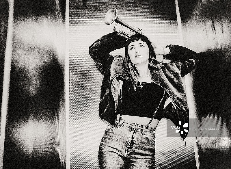 女小号手图片素材