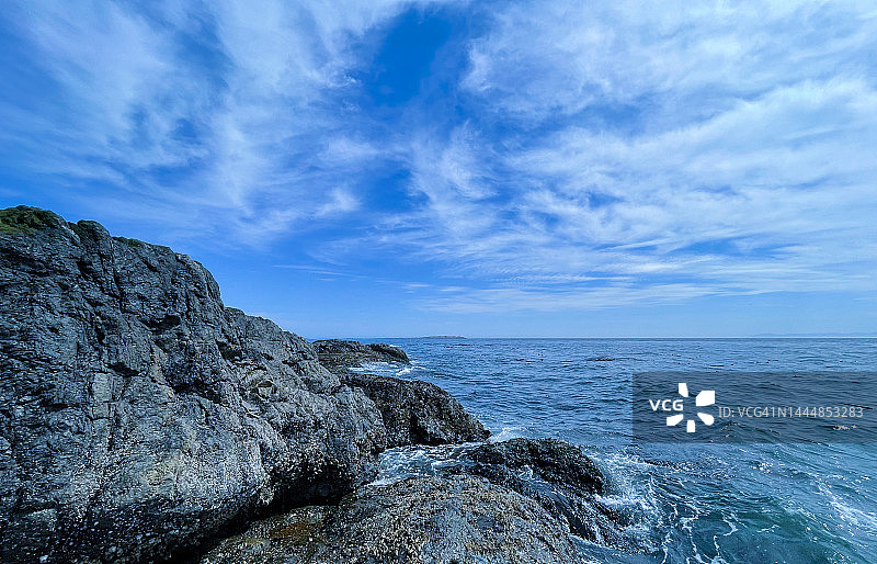 温哥华岛岩石海岸图片素材