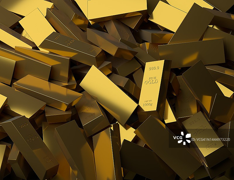 金条特写图片素材