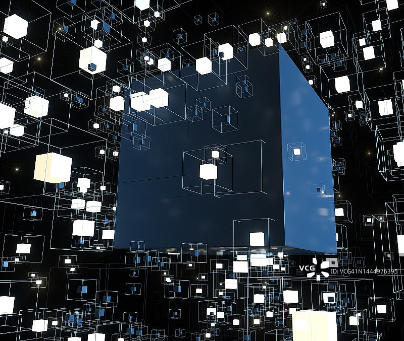 抽象区块链网络背景图片素材