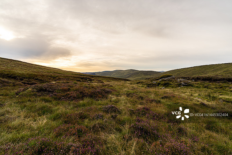 威克洛山脉，爱尔兰图片素材
