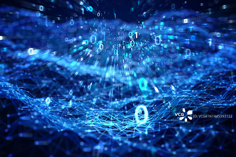 网络上的数据流图片素材