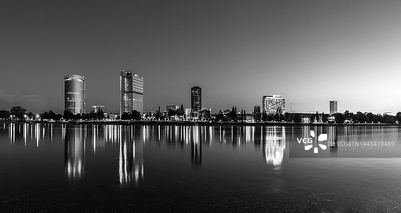 德国波恩（联邦区）夜景图片素材