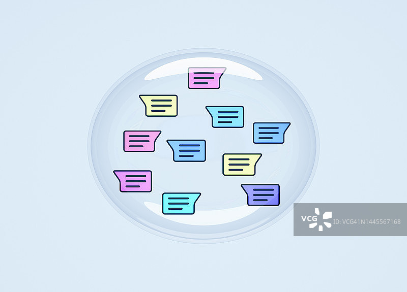 在线聊天气泡图片素材