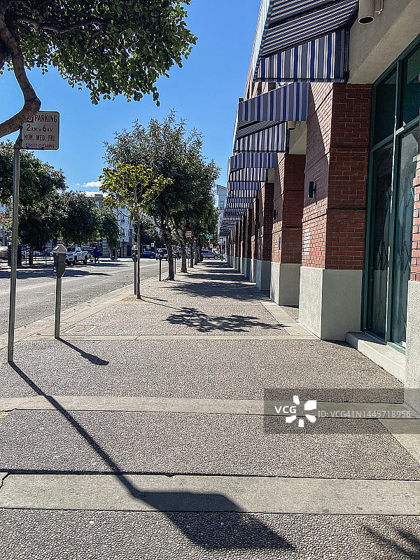 旧金山渔人码头空旷的人行道图片素材