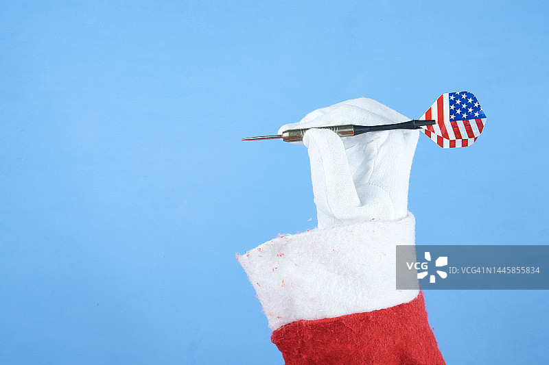手拉手美国国旗图片素材