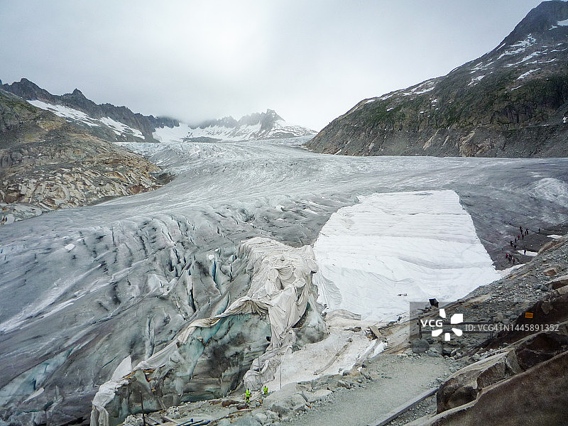 瑞士富尔卡冰川图片素材