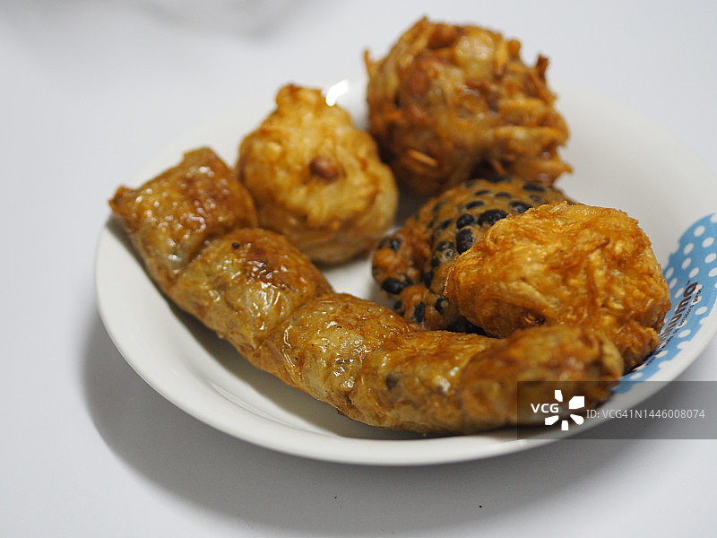 炸芋头、欧洲防风草泰国菜图片素材