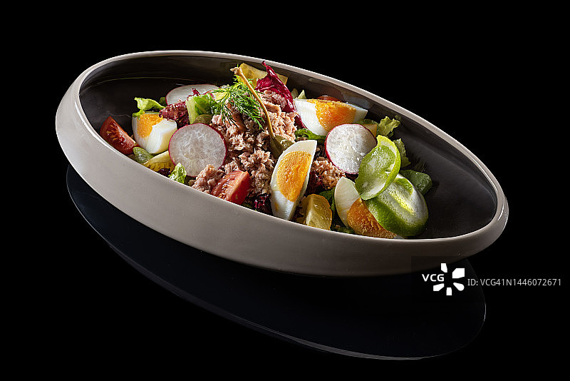 尼斯风味精致沙拉图片素材