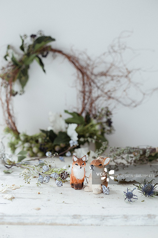 圣诞花环图片素材