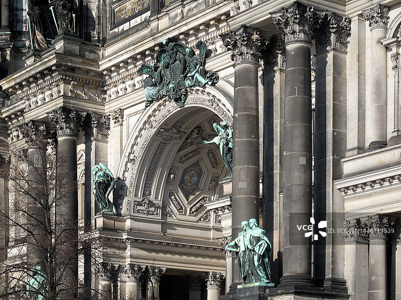 柏林大教堂外立面细节图片素材