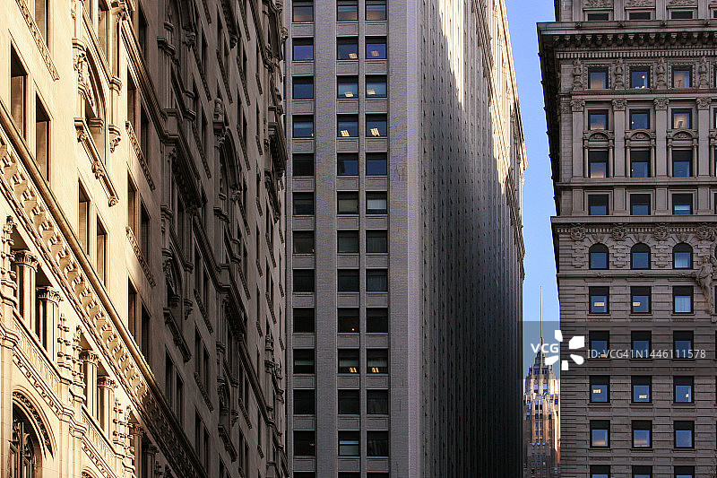 纽约曼哈顿中城的老式办公楼图片素材