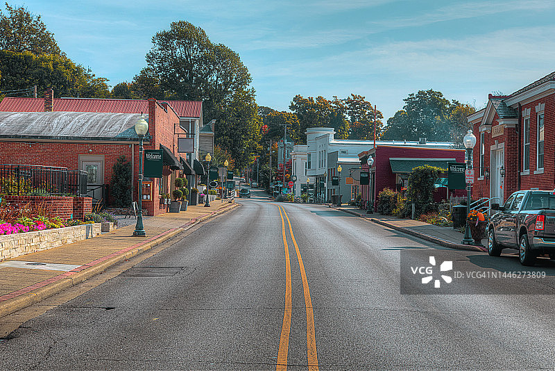 印第安纳州纽堡市中心图片素材