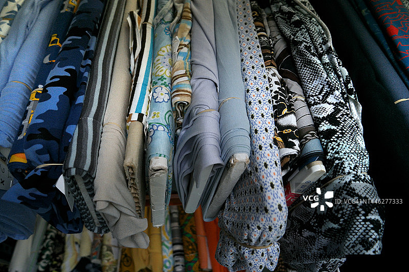 耐用面料卷图片素材