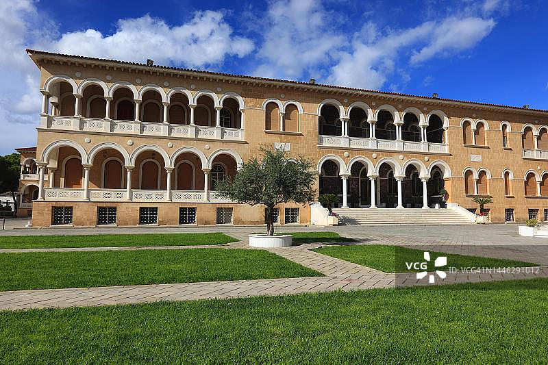 尼科西亚，Kyprianou广场大主教宫殿，塞浦路斯图片素材