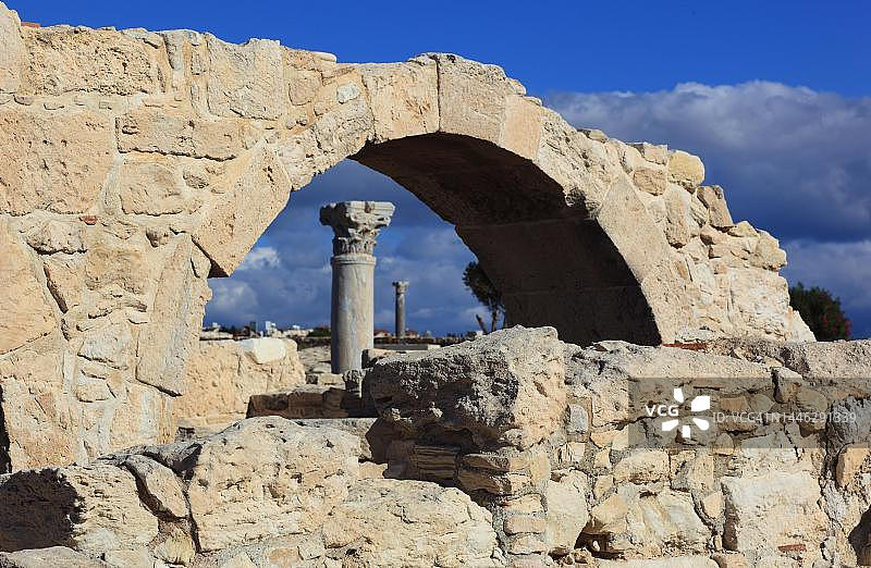 库里安遗址：古希腊、拉丁历史古迹，塞浦路斯图片素材