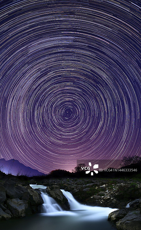 京畿道抱川市星空图片素材