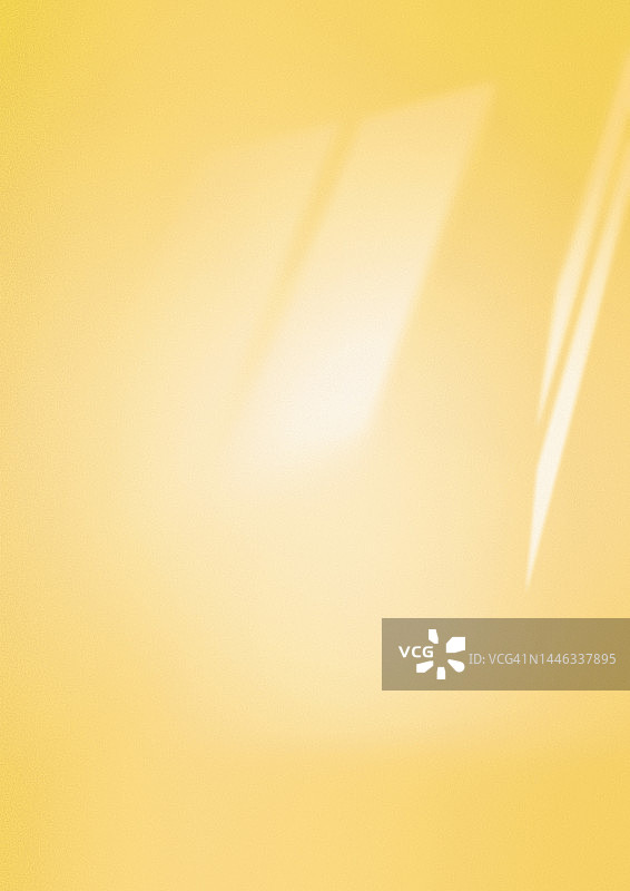 黄色阳光背景图片，墙壁和窗户，无人物图片素材