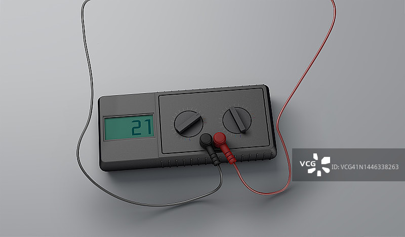 电流电压检测器3D静物图片素材