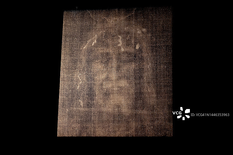 耶稣裹尸布复制品图片素材