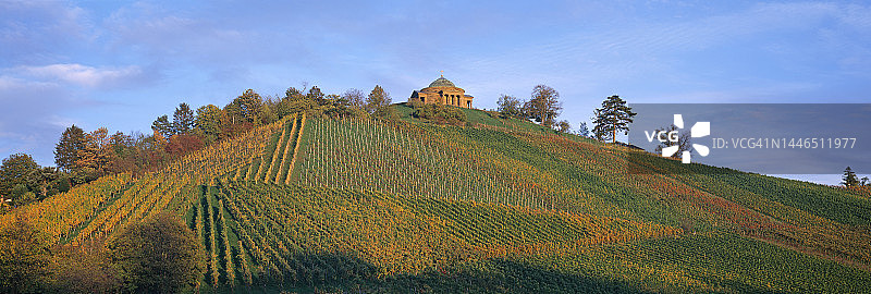 葡萄园与斯图加特的符腾堡陵墓图片素材