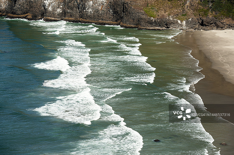 美国俄勒冈州佛罗伦萨附近的海科塔角灯塔图片素材
