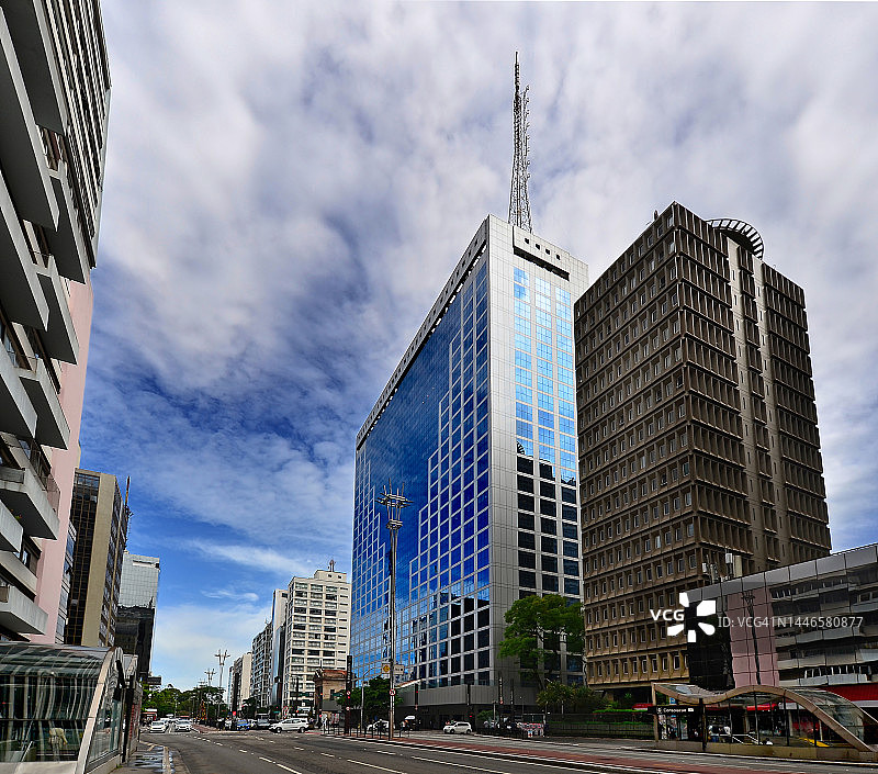 孔索拉桑地铁站附近的保利斯塔大街图片素材