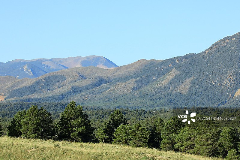 科罗拉多斯普林斯的岩石山脉图片素材