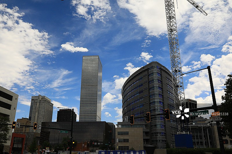 丹佛城市天际线图片素材